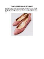 Nâng niu bàn chân với giày búp bê pptx