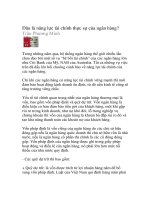 Đâu là năng lực tài chính thực sự của ngân hàng docx