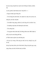 quá trình hình thành và phương pháp điều trị bệnh viêm phế quản cấp và mãn tính trong y học p2 ppt