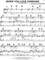 Bản nhạc When you love someone pps
