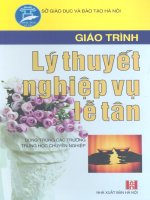 Giáo trình nguyên lý và nghiệp vụ lễ tân part 1 pot
