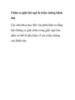 Chân co giật khi ngủ là triệu chứng bệnh tim ppsx