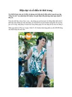 Hiện đại và cổ điển từ thời trang docx