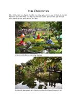 Mùa lễ hội ở Kyoto ppt