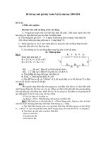 Đề thi học sinh giỏi lớp 9 môn Vật lý năm học 2009-2010 - Đề số 12 ppsx