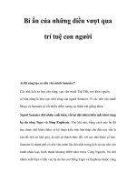 Bí ẩn của những điều vượt qua trí tuệ con người ppt