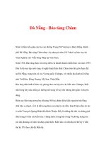 di tích lịch sử văn hóa - Đà Nẵng - Bảo tàng Chàm pptx