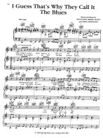 Bản nhạc I guess thats why thay call it the blues pps