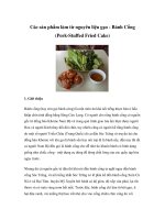 Các sản phẩm làm từ nguyên liệu gạo - Bánh Cống docx