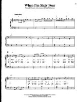 Bản nhạc When i''''m sixty four pps