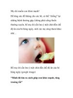 Mẹ chỉ muốn con khỏe mạnh! pptx