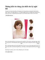 Những kiểu tóc đáng yêu nhất cho kỳ nghỉ dài pot