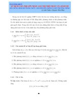 sử dụng giá trị lớn nhất, giá trị nhỏ nhất của hàm số để chứng minh bất đẳng thức, giải phương trình và bất phương trình
