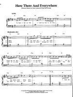 Bản nhạc Here there and averywhere pps