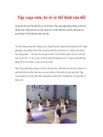 Tập yoga sớm, bé sẽ có thể hình cân đối ppsx