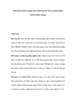 PHƯƠNG PHÁP LASER NỘI TĨNH MẠCH VỚI LASER DIODE BƯỚC SÓNG 810nm potx