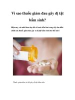 Vì sao thuốc giảm đau gây dị tật bẩm sinh? pps
