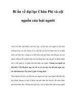 Bí ẩn về đại lục Châu Phi và cội nguồn của loài người potx