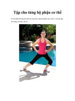 Tập cho từng bộ phận cơ thể pptx