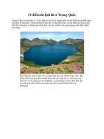 10 điểm du lịch hè ở Trung Quốc doc