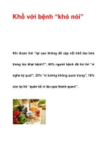 Khổ với bệnh “khó nói” ppsx