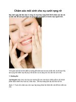 Chăm sóc môi xinh cho nụ cười rạng rỡ doc