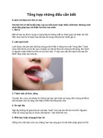 Tổng hợp những điều cần biết khi làm đẹp doc