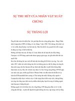 SỰ THU HÚT CỦA NHÂN VẬT XUẤT CHÚNG - SỰ THẮNG LỢI ppt