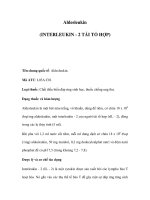Aldesleukin (INTERLEUKIN - 2 TÁI TỔ HỢP) docx