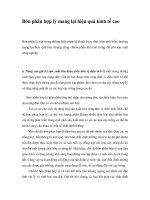 Bón phân hợp lý mang lại hiệu quả kinh tế cao doc