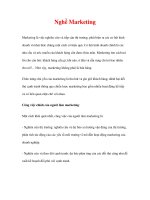 giới thiệu ngành nghề - Nghề Marketing ppsx