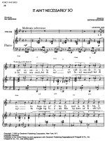 Bản nhạc It aint necessarily pdf