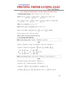 chuyên đề phương trình lượng giác