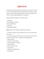 HƯỚNG DẪN HÀNH NGHỀ - Nghề hớt tóc docx