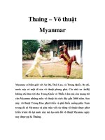 Thaing – Võ thuật Myanmar ppt