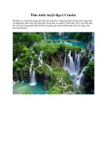 Thác nước tuyệt đẹp ở Croatia docx