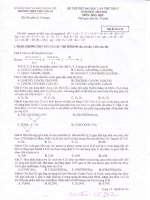 Đề thi thử đại học môn Hóa học trường chuyên Chu Văn An, Hà Nội 2011 lần 1 ppt