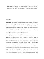 TRÀN KHÍ MÀNG PHỔI TỰ PHÁT NGUYÊN PHÁT pot