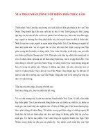 VUA TRẦN NHÂN TÔNG VỚI THIỀN PHÁI TRÚC LÂM 1 pps