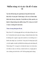 Nhiễm trùng vú và các vấn đề về núm vú pps