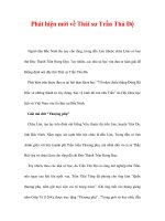 Phát hiện mới về Thái sư Trần Thủ Độ pps