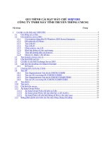 QUI TRÌNH CÀI ĐẶT MÁY CHỦ SERVER1 pps