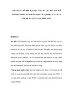 TIÊN ĐOÁN BỆNH LÝ NỘI MẠC TỬ CUNG Ở PHỤ NỮ RA HUYẾT HẬU MÃN KINH docx