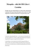 Mezquita – nhà thờ Hồi Giáo ở Cordoba pptx