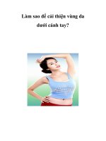 Làm sao để cải thiện vùng da dưới cánh tay? ppsx
