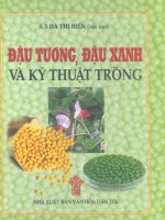Đậu tương, đậu xanh và kỹ thuật trồng part 1 pdf