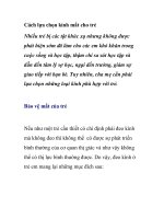 Cách lựa chọn kính mắt cho trẻ ppt