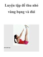 Luyện tập để thu nhỏ vùng bụng và đùi potx
