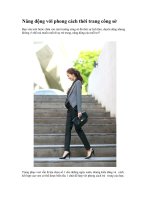 Năng động với phong cách thời trang công sở pot