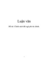 Đề tài: Chính sách đãi ngộ phi tài chính. pps